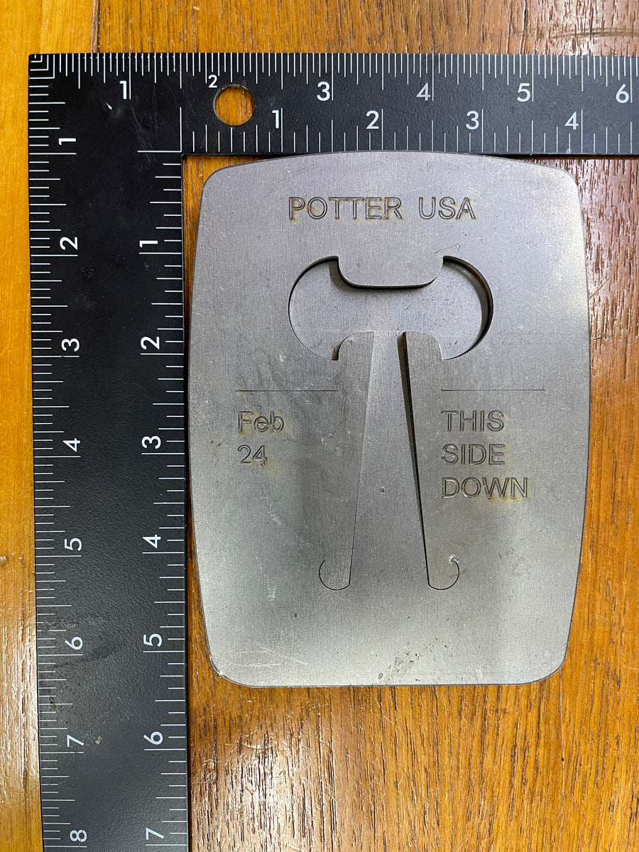 PotterUSA Pancake Die Cutter - Bail, Axe, or folded finding