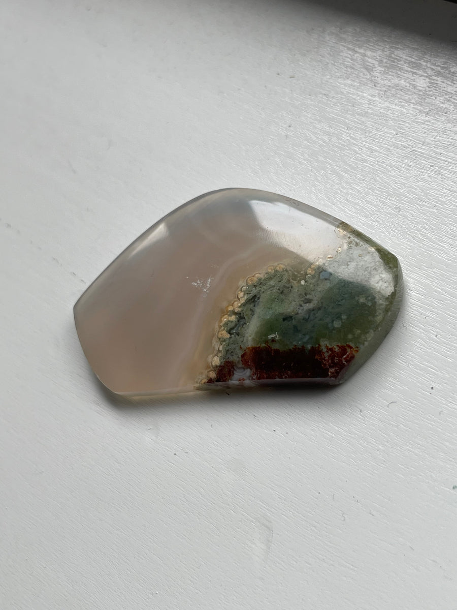 Moss Agate Landscape Cabochon 41 x 24 x 5