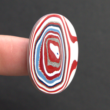 Oval Fordite Cabochon - 32 x 20 x 4