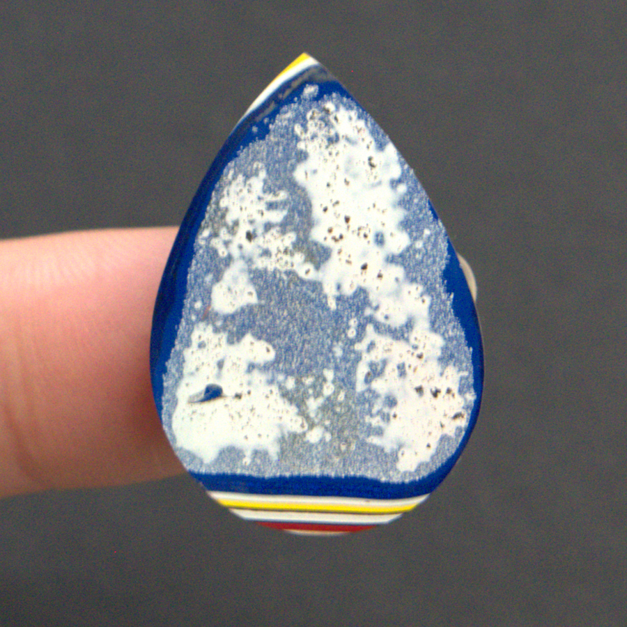 Teardrop Fordite Cabochon - 20 x 30 x3